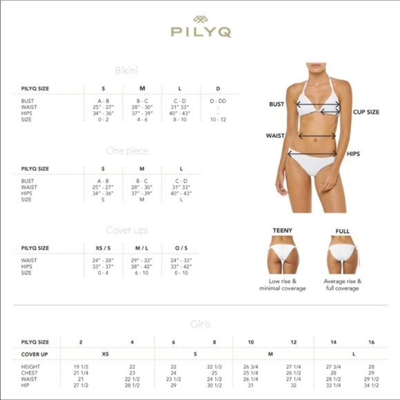 New PilyQ Banded Color Block Teeny Bikini Bottoms - Picture 6 of 6